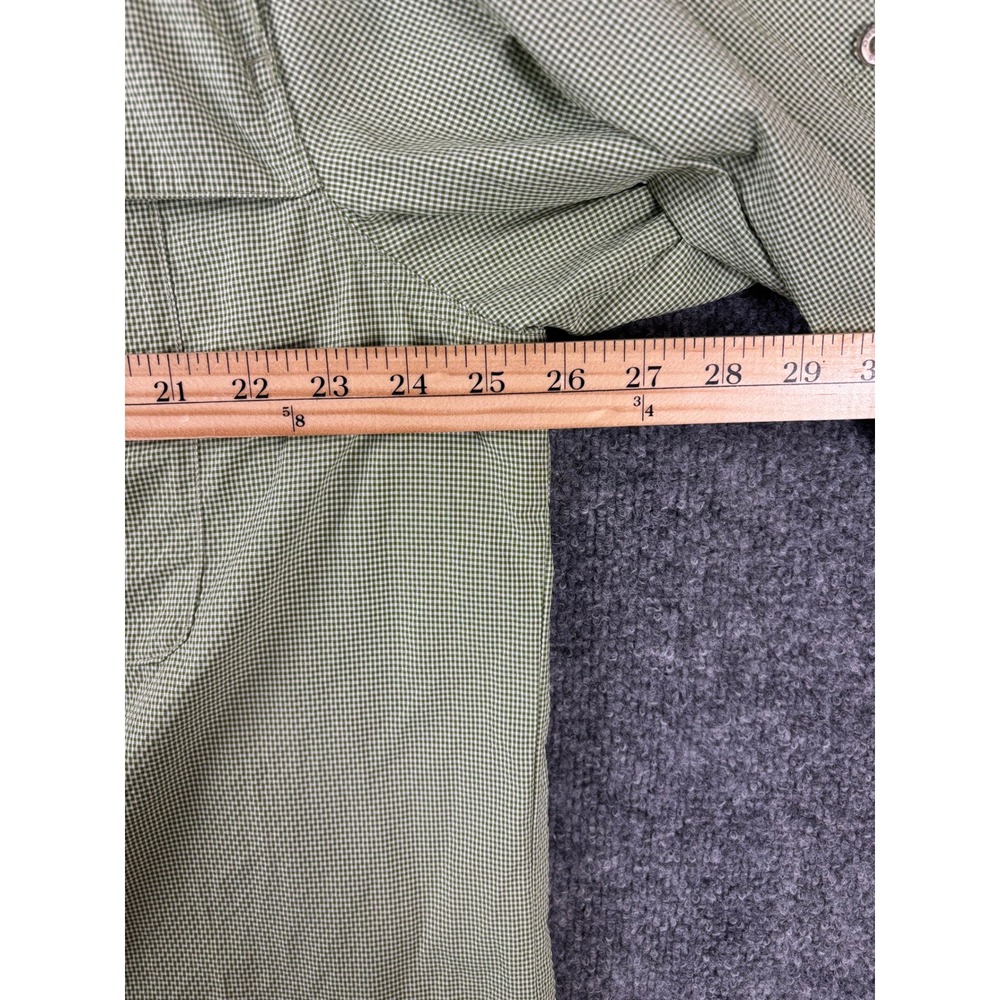 ORVIS Fishing Shirt Men XL Green White Long Sleeve Quick Dry‎ Vented Mesh Summer - Picture 8 of 9